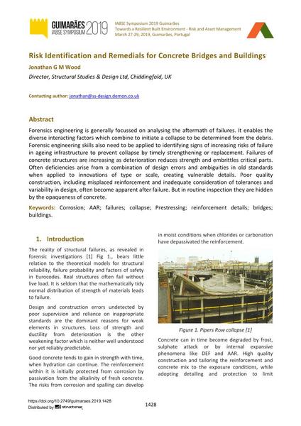  Risk Identification and Remedials for Concrete Bridges and Buildings