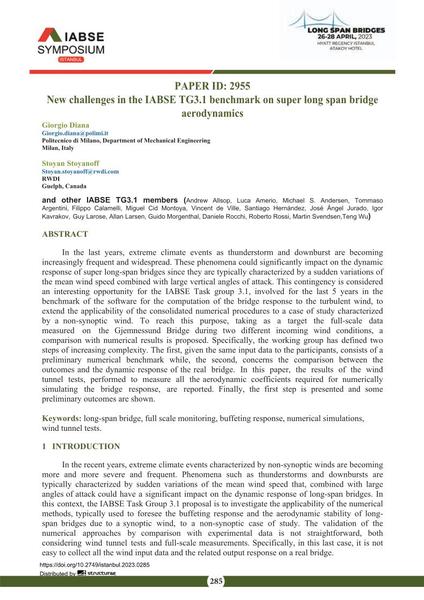  New challenges in the IABSE TG3.1 benchmark on super long span bridge aerodynamics