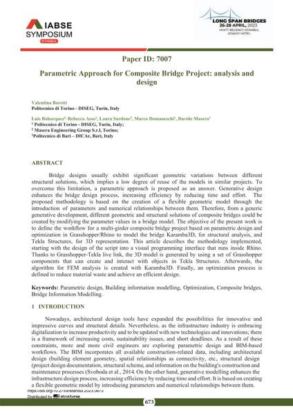  Parametric Approach for Composite Bridge Project: analysis and design