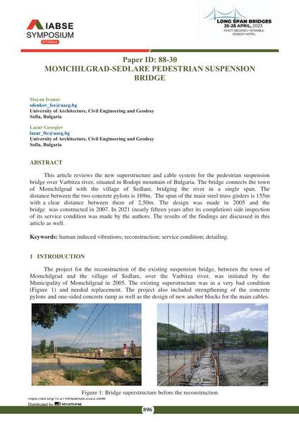  Momchilgrad-Sedlare Pedestrian Suspension Bridge