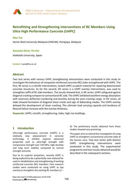  Retrofitting and Strengthening Interventions of RC Members Using Ultra High Performance Concrete (UHPC)