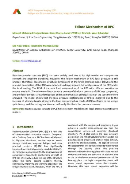  Finite Element Analysis of Local Pressure Failure Mechanism of RPC