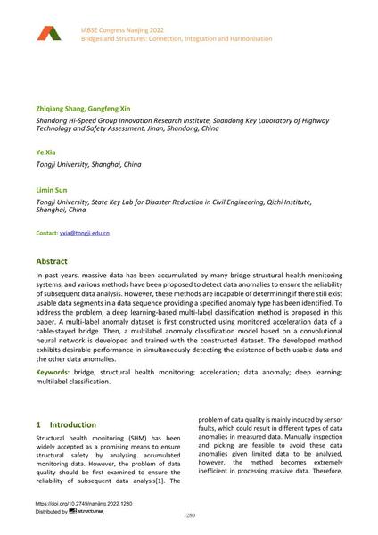 A Multi-Label Classification Method for Anomaly Detection of Bridge Structural Health Monitoring Data