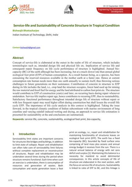  Service-life and Sustainability of Concrete Structure in Tropical Condition
