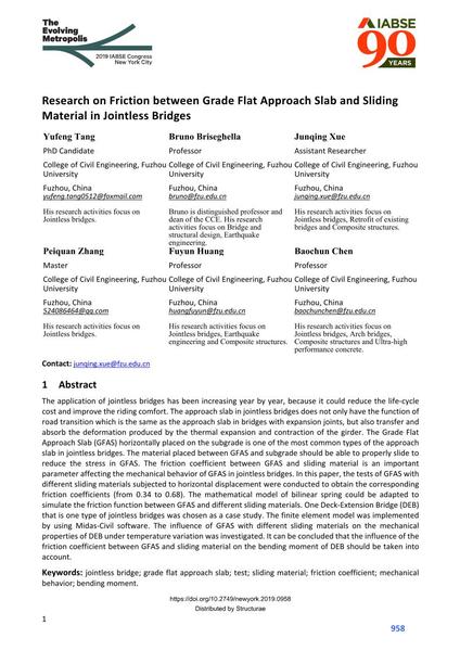  Research on Friction between Grade Flat Approach Slab and Sliding Material in Jointless Bridges