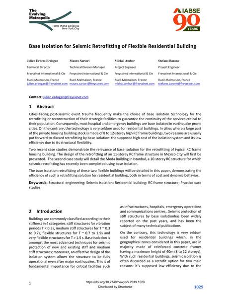  Base Isolation for Seismic Retrofitting of Flexible Residential Building