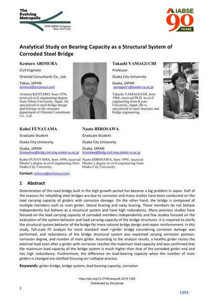 Analytical Study on Bearing Capacity as a Structural System of Corroded Steel Bridge