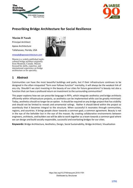  Prescribing Bridge Architecture for Social Resilience