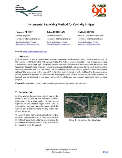  Incremental Launching Method for Cayirköy bridges