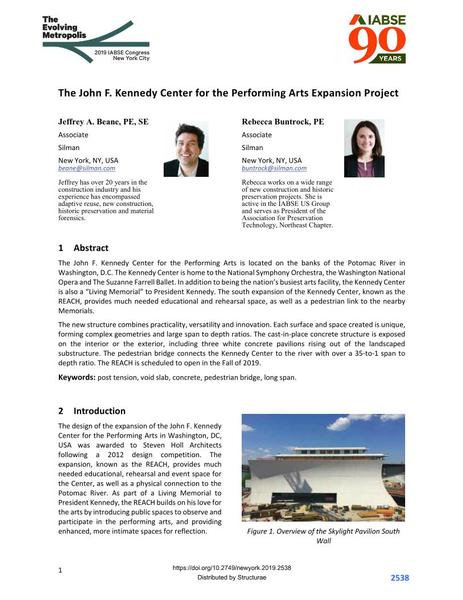 The John F. Kennedy Center for the Performing Arts Expansion Project