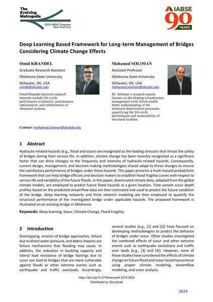  Deep Learning Based Framework for Long-term Management of Bridges Considering Climate Change Effects