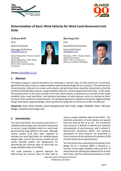  Determination of Basic Wind Velocity for Wind Load-Governed Limit State