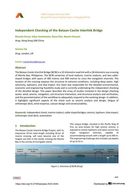  Independent Checking of the Bataan-Cavite Interlink Bridge