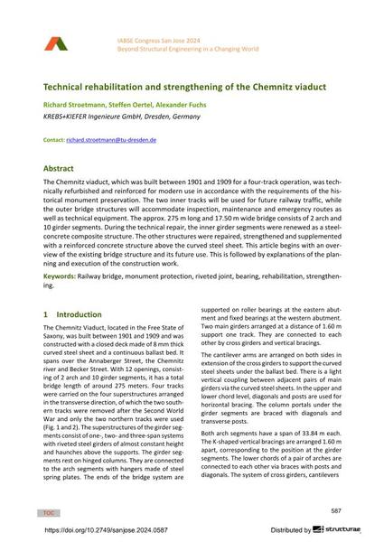  Technical rehabilitation and strengthening of the Chemnitz viaduct