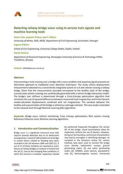  Detecting railway bridge scour using in-service train signals and machine learning tools