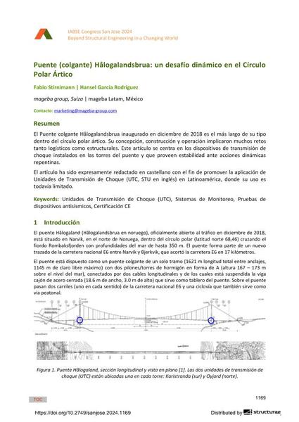  Puente (colgante) Hålogalandsbrua: un desafío dinámico en el Círculo Polar Ártico