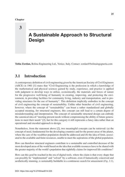 A Sustainable Approach to Structural Design