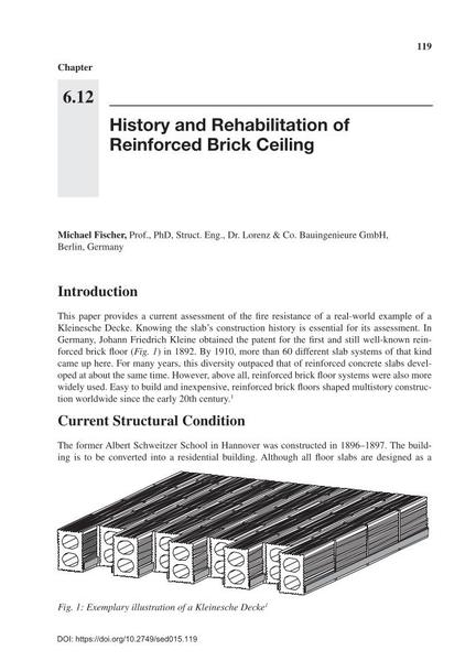  History and Rehabilitation of Reinforced Brick Ceiling
