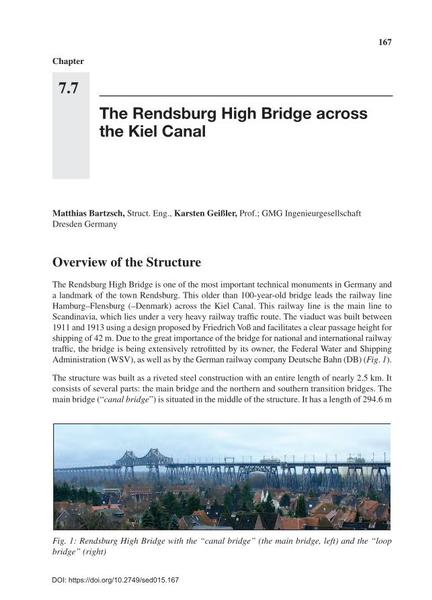 The Rendsburg High Bridge across the Kiel Canal