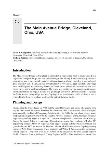 The Main Avenue Bridge, Cleveland, Ohio, USA
