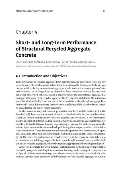  Short- and Long-Term Performance of Structural Recycled Aggregate Concrete