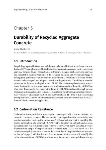  Durability of Recycled Aggregate Concrete