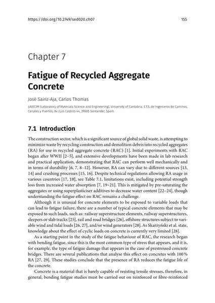  Fatigue of Recycled Aggregate Concrete