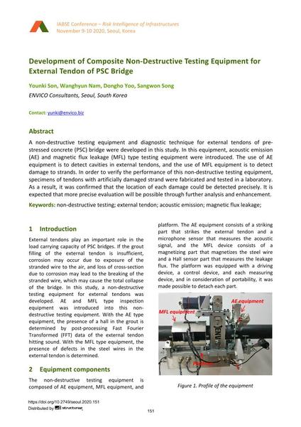  Development of Composite Non-Destructive Testing Equipment for External Tendon of PSC Bridge