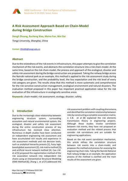 A Risk Assessment Approach Based on Chain-Model during Bridge Construction