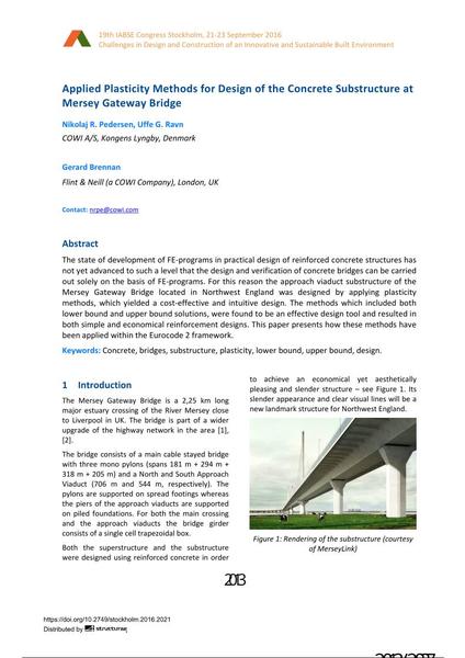  Applied Plasticity Methods for Design of the Concrete Substructure at Mersey Gateway Bridge