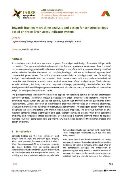  Towards intelligent cracking analysis and design for concrete bridges based on three-layer stress indicator system
