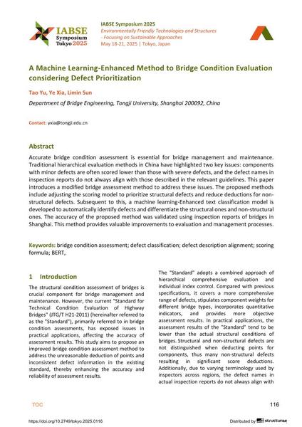 A Machine Learning-Enhanced Method to Bridge Condition Evaluation considering Defect Prioritization