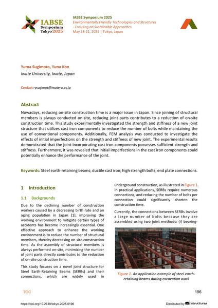  Novel Connection Technique for Temporary Structures: Labor-Saving and Reuse of Existing Members