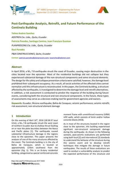  Post-Earthquake Analysis, Retrofit, and Future Performance of the Centinela Building