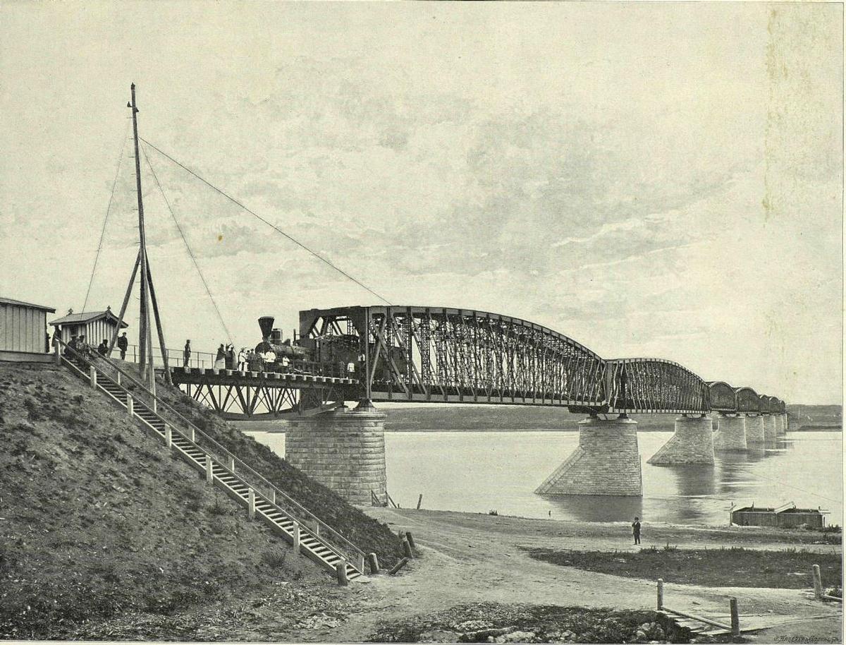 Eisenbahnbrücke Nowosibirsk 