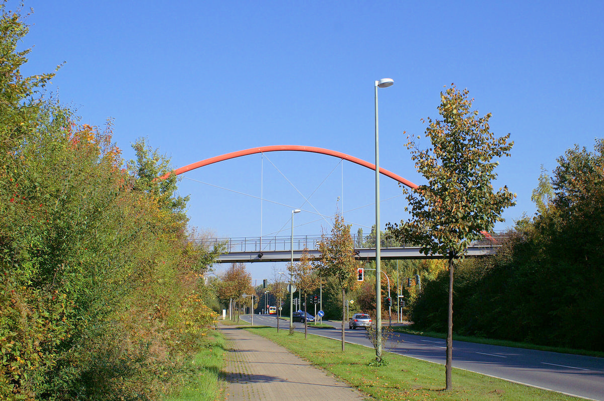 Fußgängerbrücke, Nordsternpark, Gelsenkirchen 