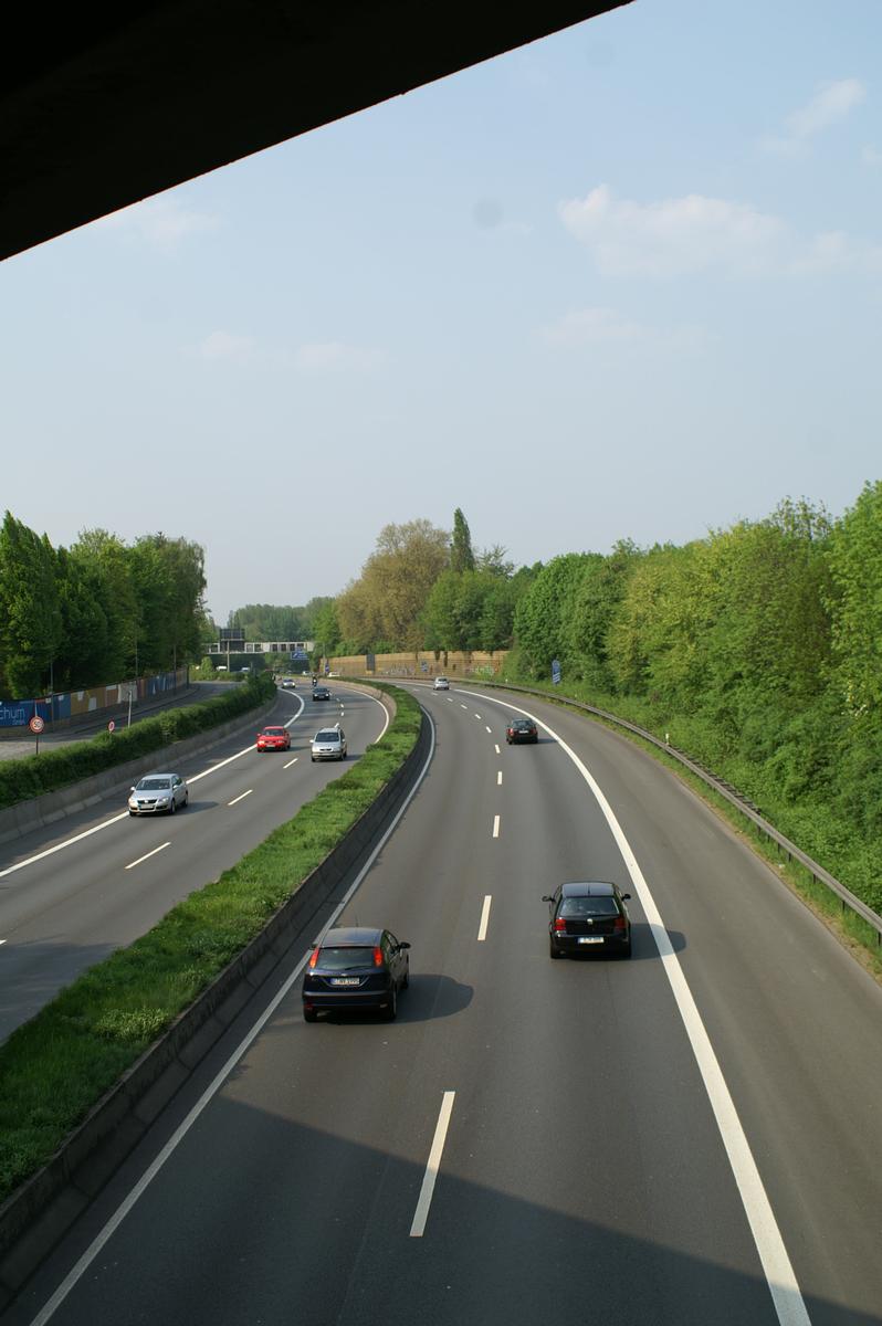 Autobahn A40 zwischen AS Bochum-Hamme und Bochum-Stahlhausen 