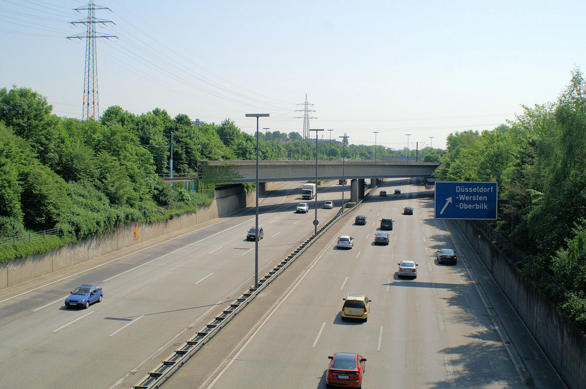 Autobahn A46, Düsseldorf-Wersten 