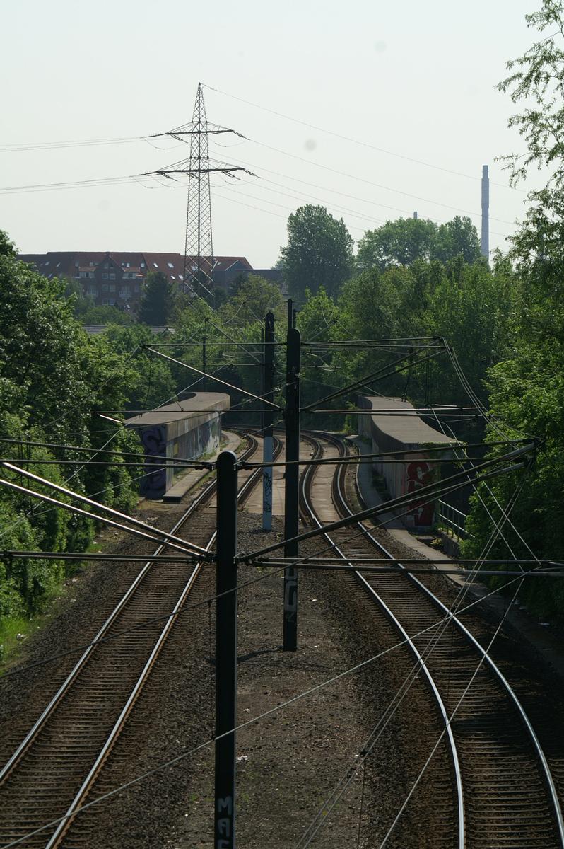 Strassenbahnbrücke (Linie 701) in Düsseldorf-Wersten 