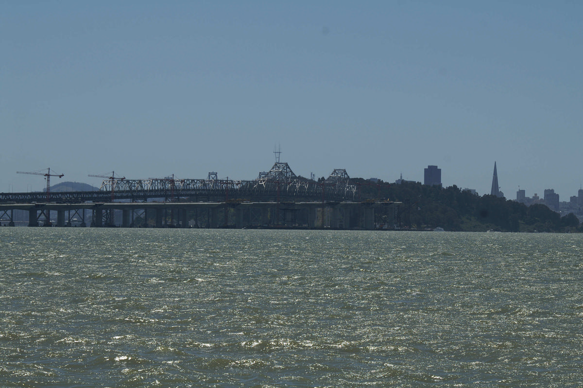 San Francisco Oakland Bay Bridge New western bridge under construction 