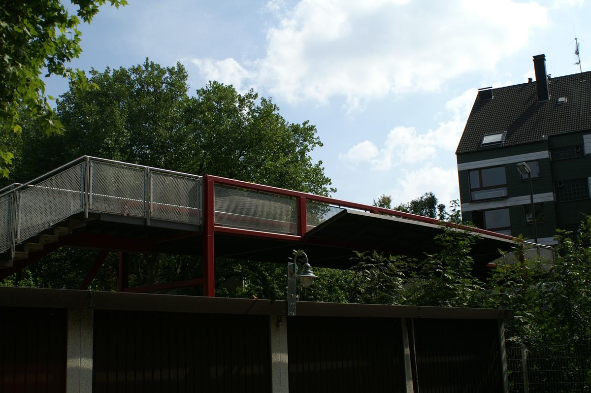 Footbridge at the end of Alexanderstrasse at Dortmund 