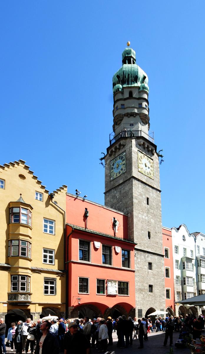 Old town hall (Altes Rathaus) and tower (Stadtturm) in Innsbruck 