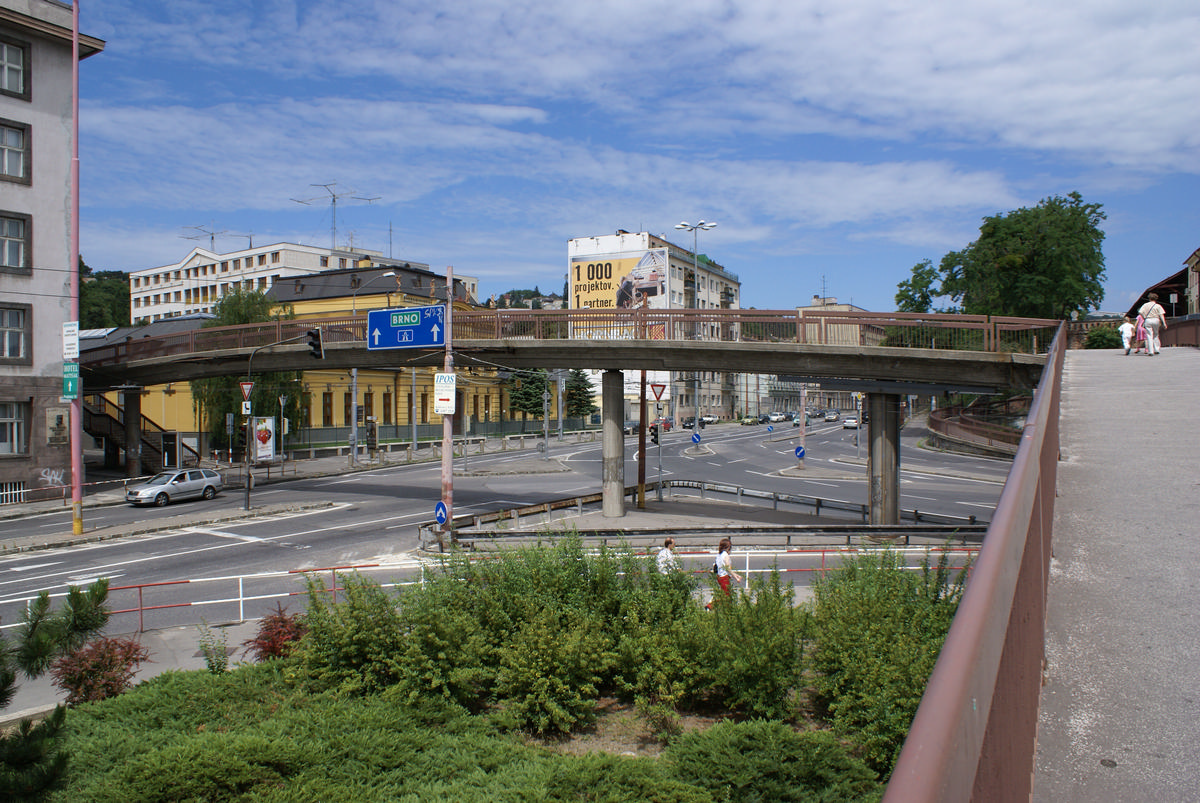 Footbridge across Stefánikova street, Bratislava 