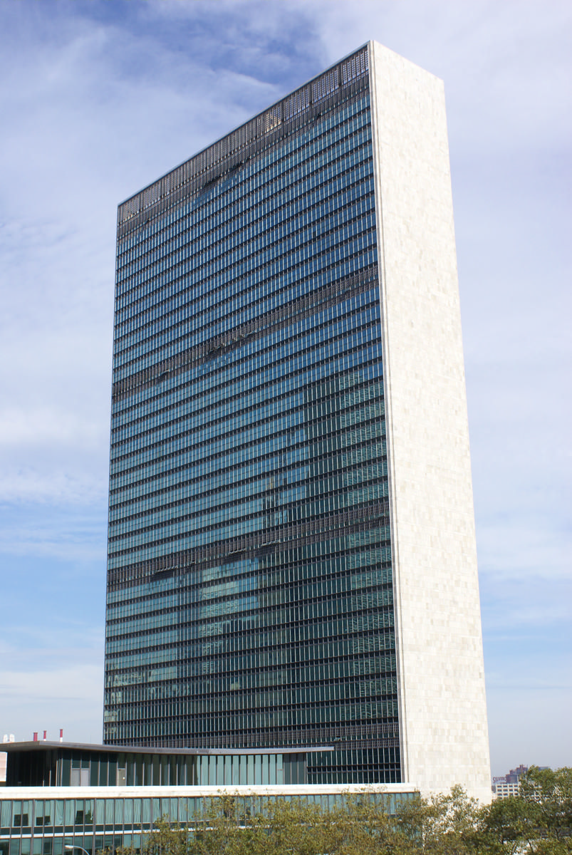 Sitz und Plaza der Vereinten Nationen – Hauptgebäude der Vereinten Nationen 