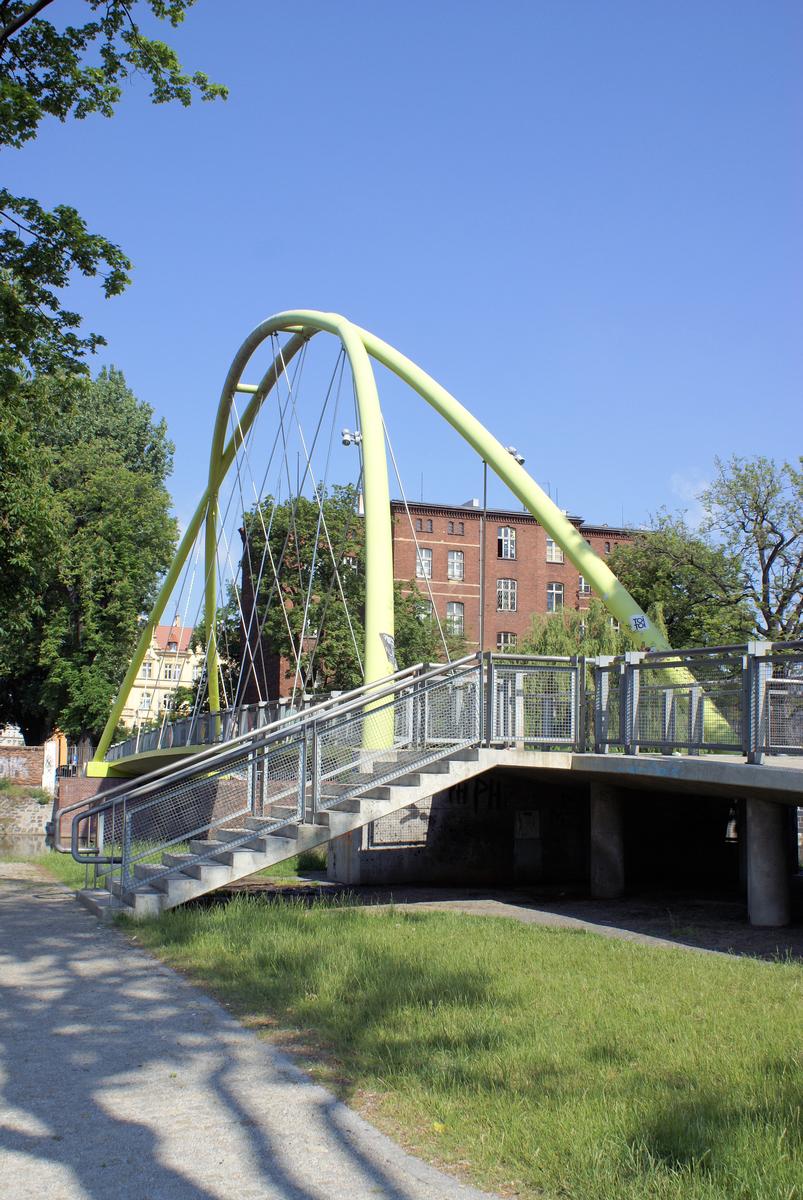 Fußgängebrücke zur Insel Slodowa 