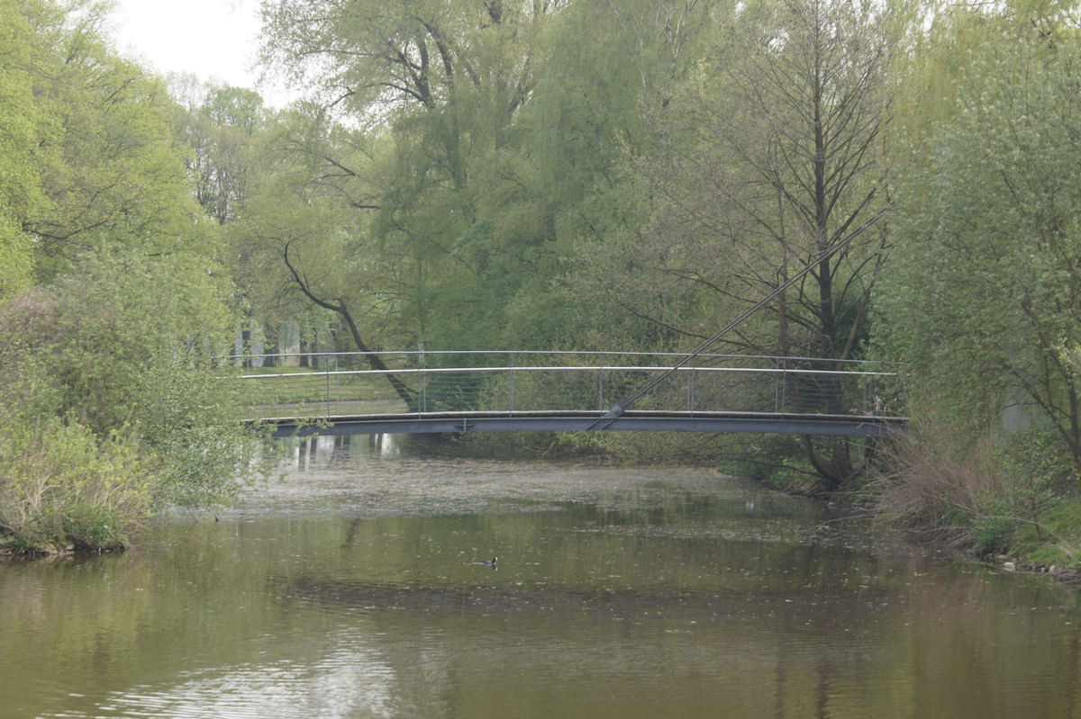Passerelle haubanée sur le canal de Nordhorn-Almelo 