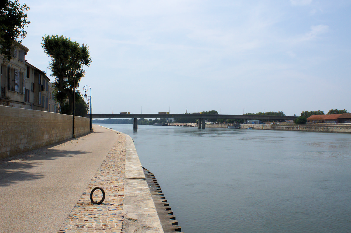 Pont de la RN113 sur le Rhône 