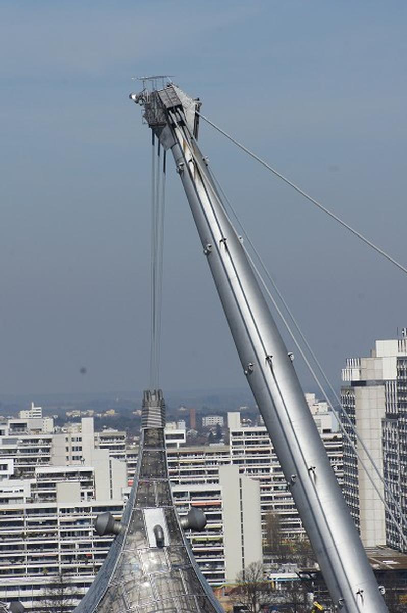 Roof over the buildings of the Olympic Park – Olympia-Schwimmhalle 