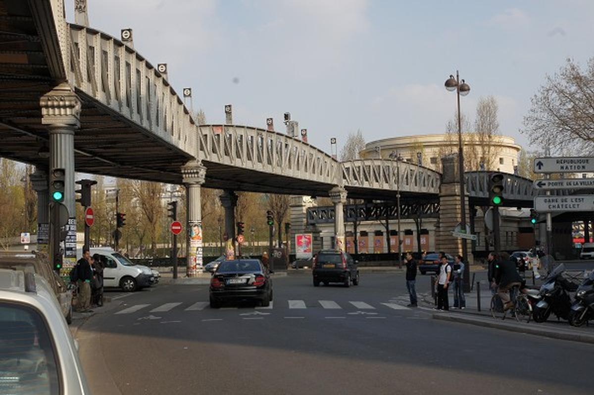 Structurae [en]: Paris Métro Line 2 – Viaduc de la Place de la Bataille ...