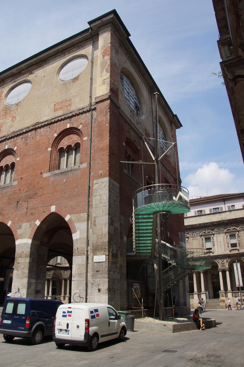 Außentreppe des Palazzo della Ragione 